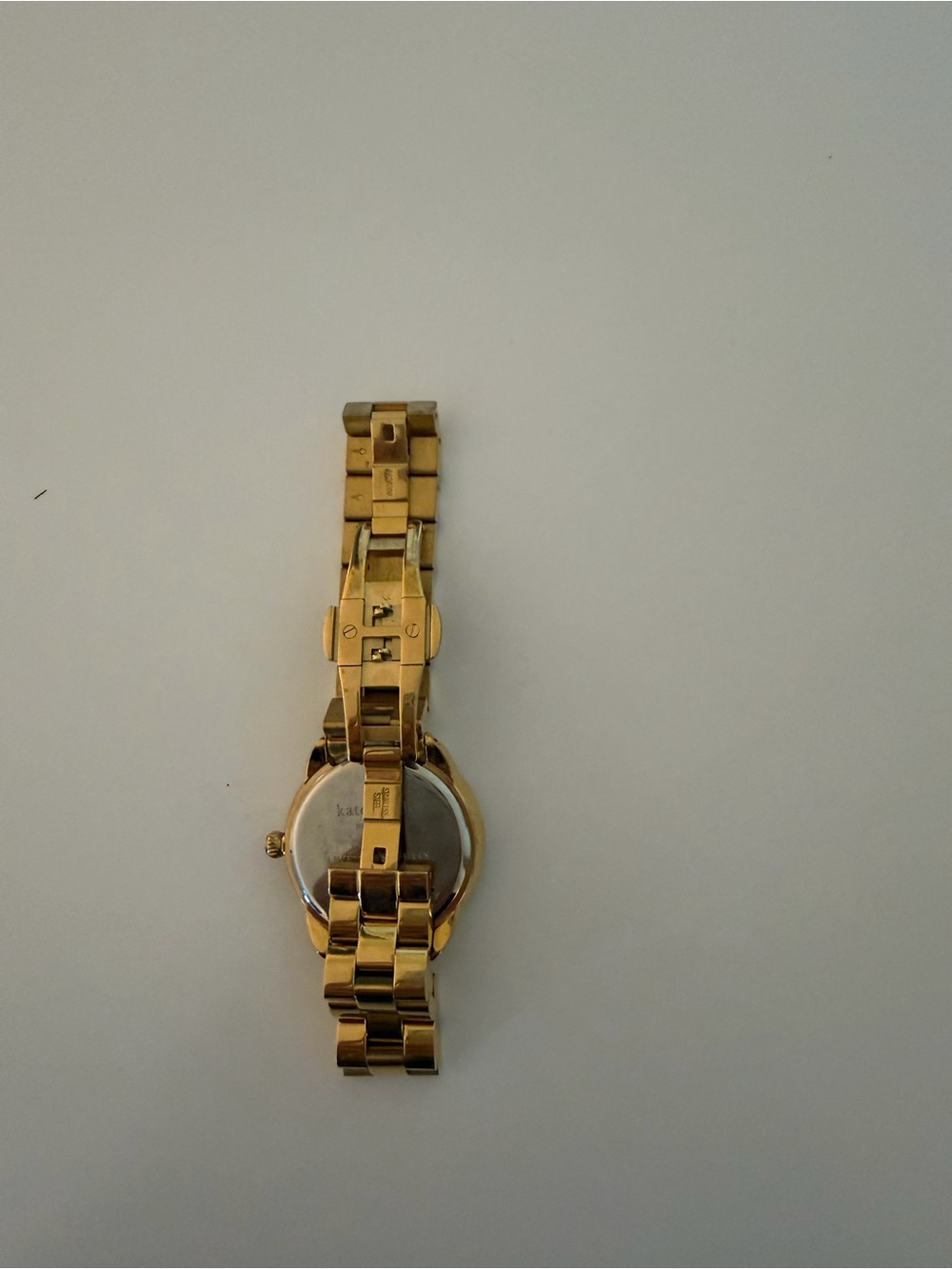 kate spade Gold-Tone Link Watch with White Dial - Picture 2 of 3